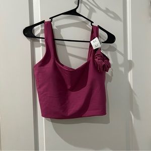 NWT Abercrombie YPB sports bra and scrunchie set size L